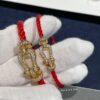 692ff51999f2d84055c8dd76 FRE*D Full Diamond Horsehoof Knot Red Bracelet, CNC Precision Carved, Experience the Quality from Our Real Photos