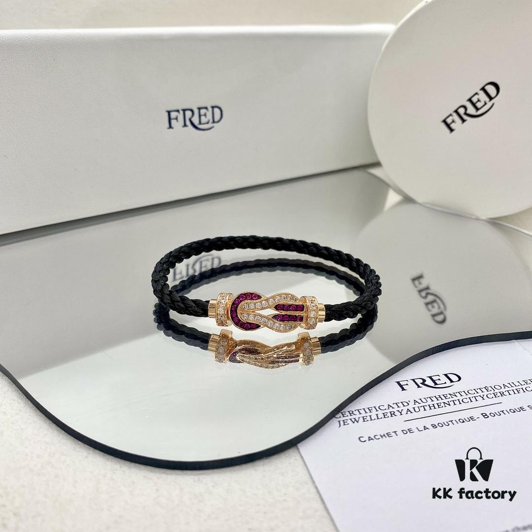 692ff54599f2d84055c8ddb6 Same FRED Chance Infinie Large 18K Rose Gold Ruby Diamond Bracelet as Worn by Zhang Tian'ai