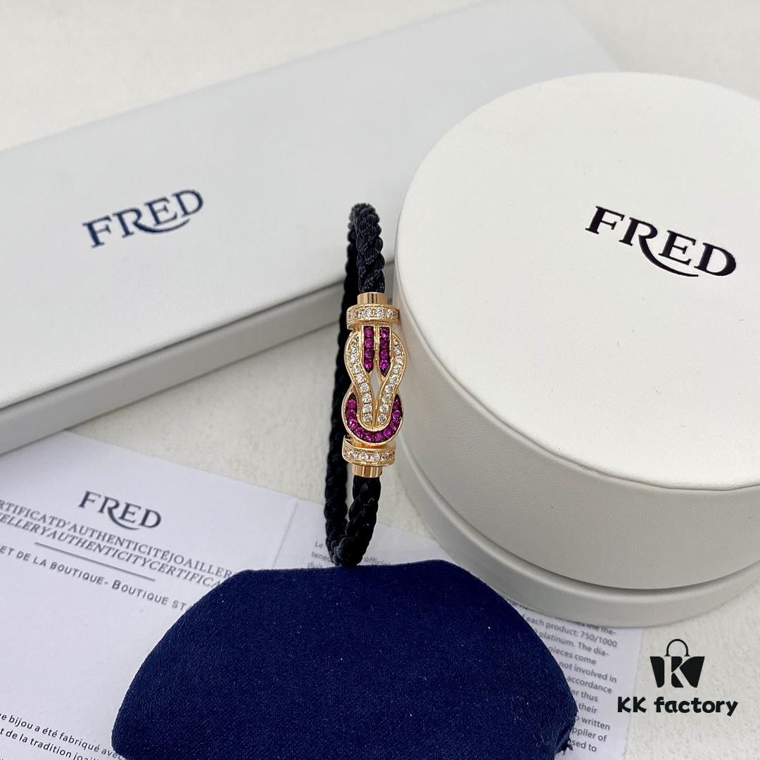 692ff54599f2d84055c8ddb9 Same FRED Chance Infinie Large 18K Rose Gold Ruby Diamond Bracelet as Worn by Zhang Tian'ai