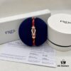 Zhang Tian'ai Same-style FRED Féder Chance Infinie Large 18K Rose Gold Ruby Diamond Bracelet