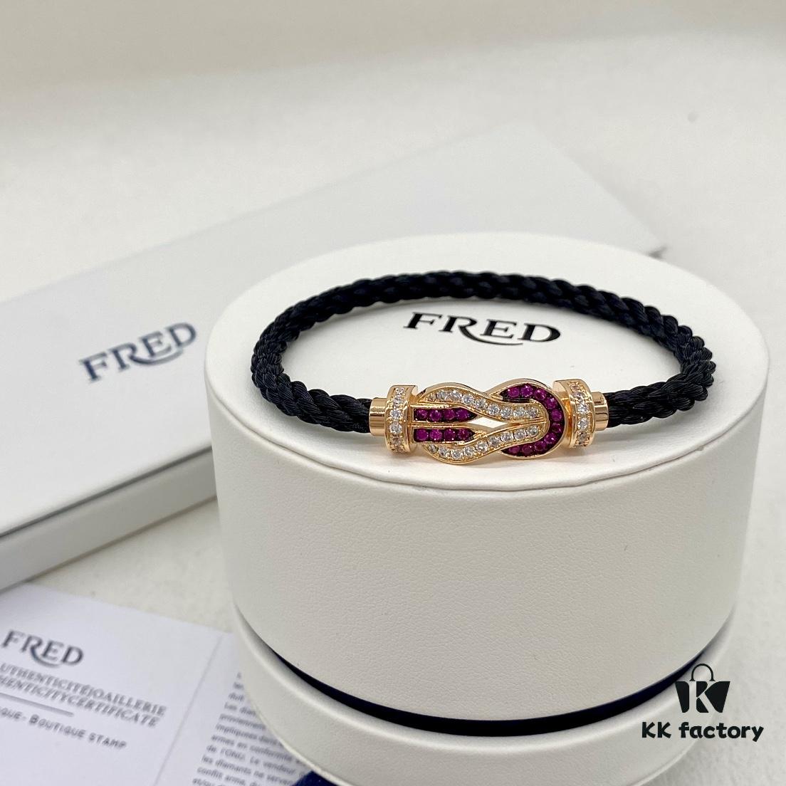 692ff54899f2d84055c8ddbb Same FRED Chance Infinie Large 18K Rose Gold Ruby Diamond Bracelet as Worn by Zhang Tian'ai