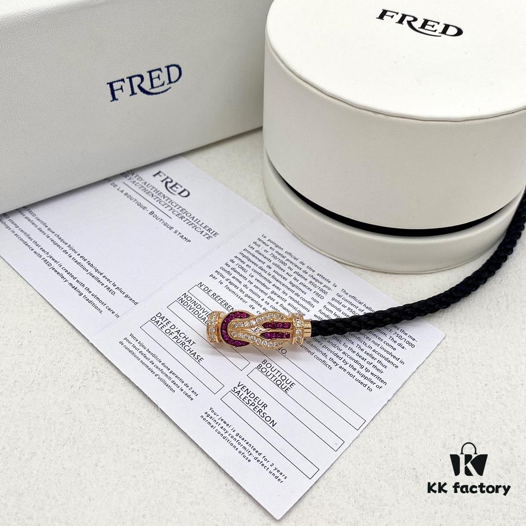 692ff54b99f2d84055c8ddc0 Same FRED Chance Infinie Large 18K Rose Gold Ruby Diamond Bracelet as Worn by Zhang Tian'ai