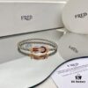 692ff54f99f2d84055c8ddc3 Zhang Tian'ai Same Style FRED Féder Chance Infinie Large 18K Rose Gold Ruby Diamond Bracelet