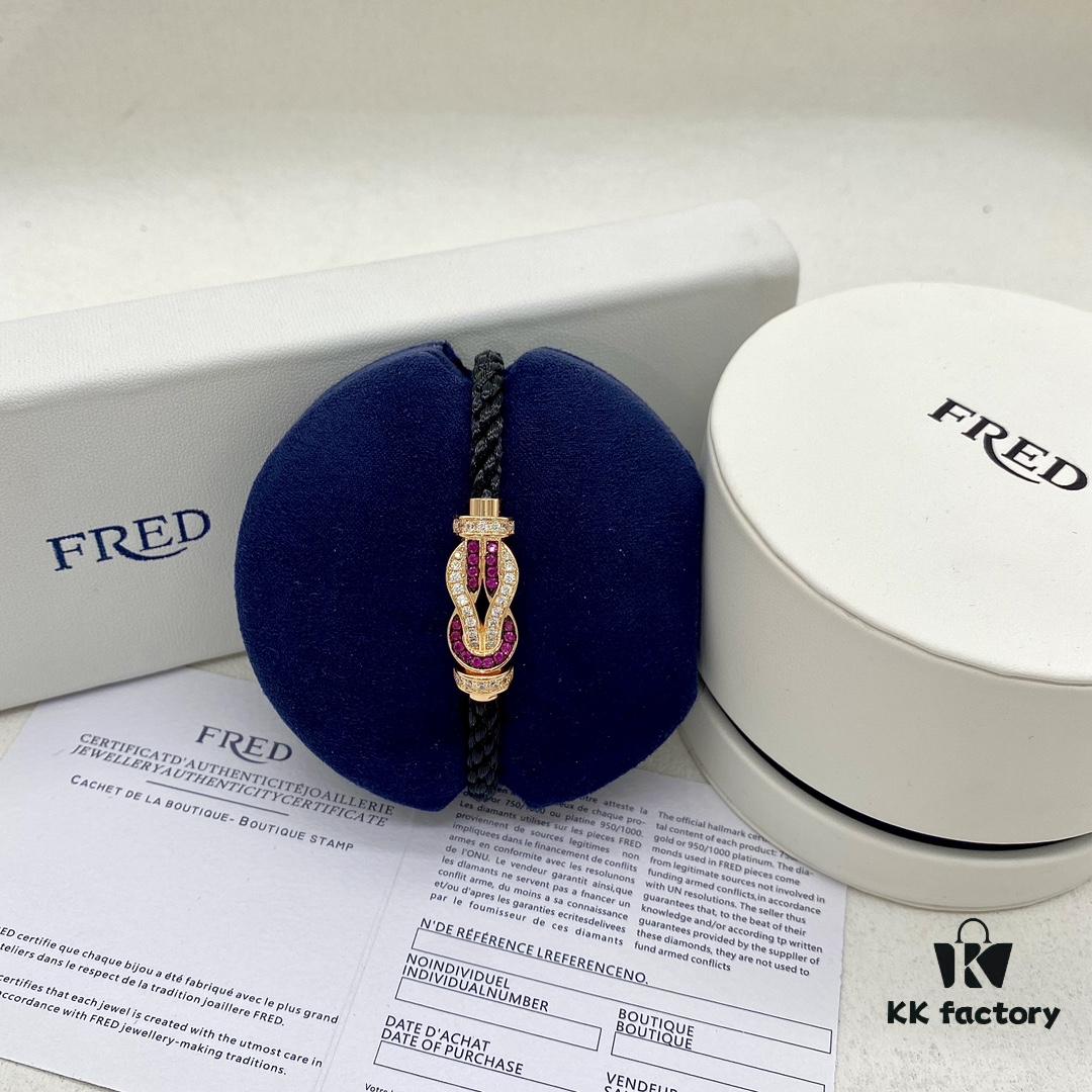 692ff55099f2d84055c8ddc5 Same FRED Chance Infinie Large 18K Rose Gold Ruby Diamond Bracelet as Worn by Zhang Tian'ai