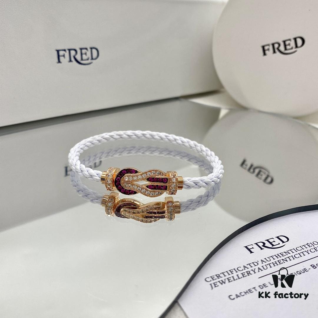 692ff55399f2d84055c8ddc9 Same FRED Fred Joins Chance Infinie Series Large 18K Rose Gold Ruby Diamond Bracelet as Worn by Zhang Tian'ai
