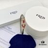 692ff55599f2d84055c8ddcc Zhang Tian'ai Same Style FRED Féder Chance Infinie Large 18K Rose Gold Ruby Diamond Bracelet