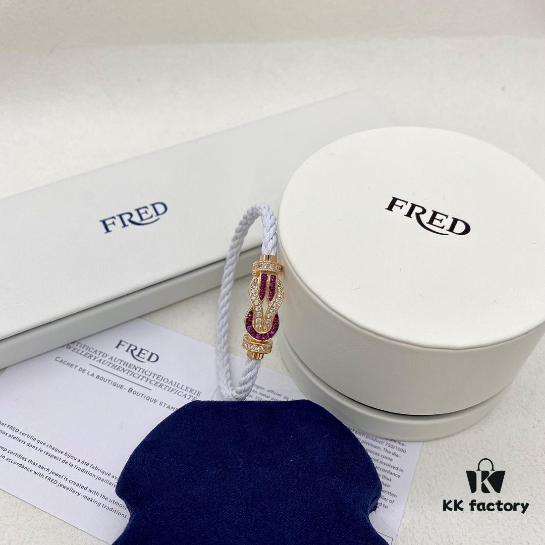 692ff55799f2d84055c8ddce Same FRED Fred Joins Chance Infinie Series Large 18K Rose Gold Ruby Diamond Bracelet as Worn by Zhang Tian'ai