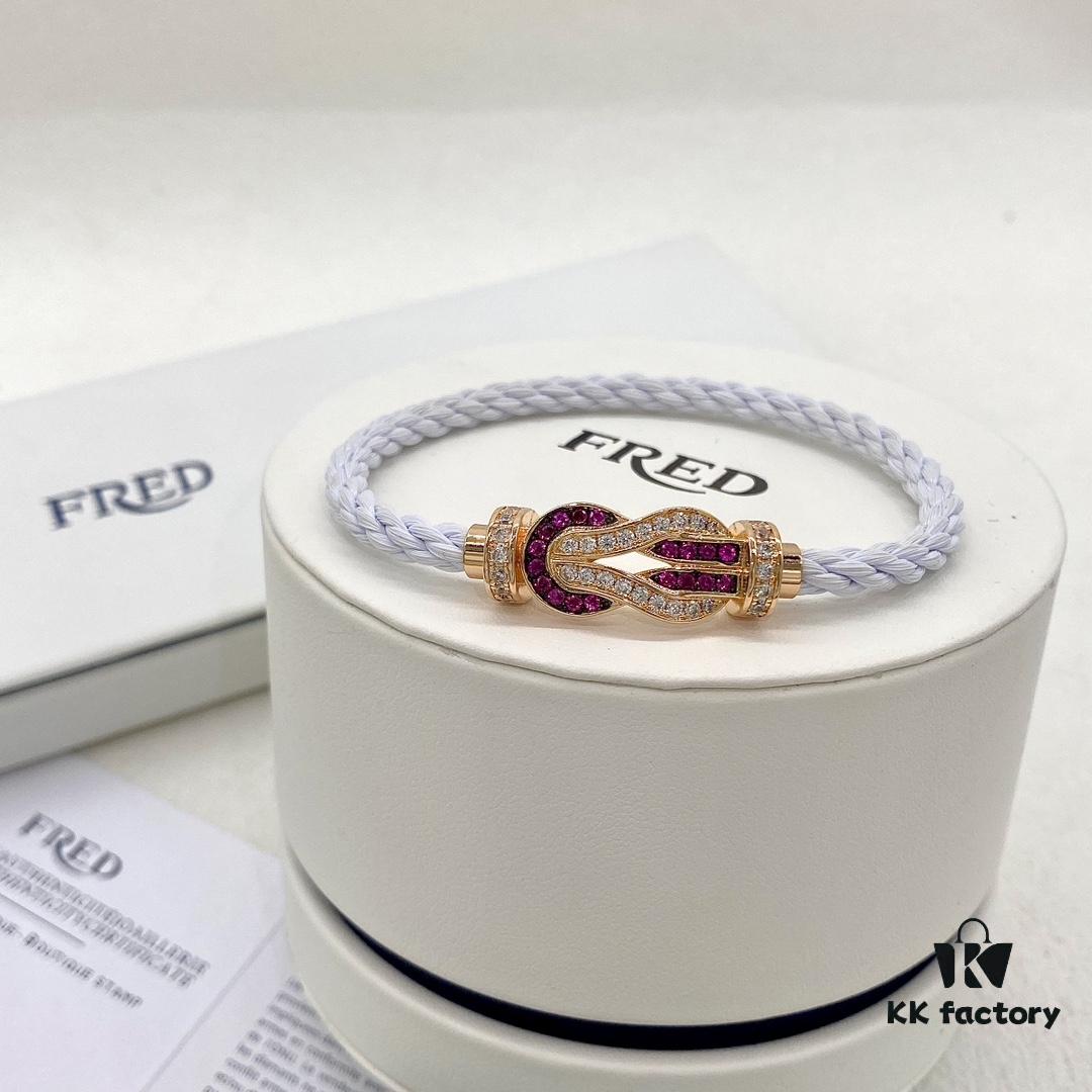 692ff55b99f2d84055c8ddd5 Same FRED Fred Joins Chance Infinie Series Large 18K Rose Gold Ruby Diamond Bracelet as Worn by Zhang Tian'ai