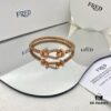 FRED Fred Force 10 Large Half-Paved Diamond Bracelet