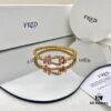 692ff56a99f2d84055c8ddf1 FRED Fred Force 10 Large Half-Paved Diamond Bracelet