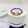 FRED Force 10 Large Half-Paved Diamond Bracelet