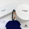 FRED Force 10 Large Half-Pave Diamond Bracelet