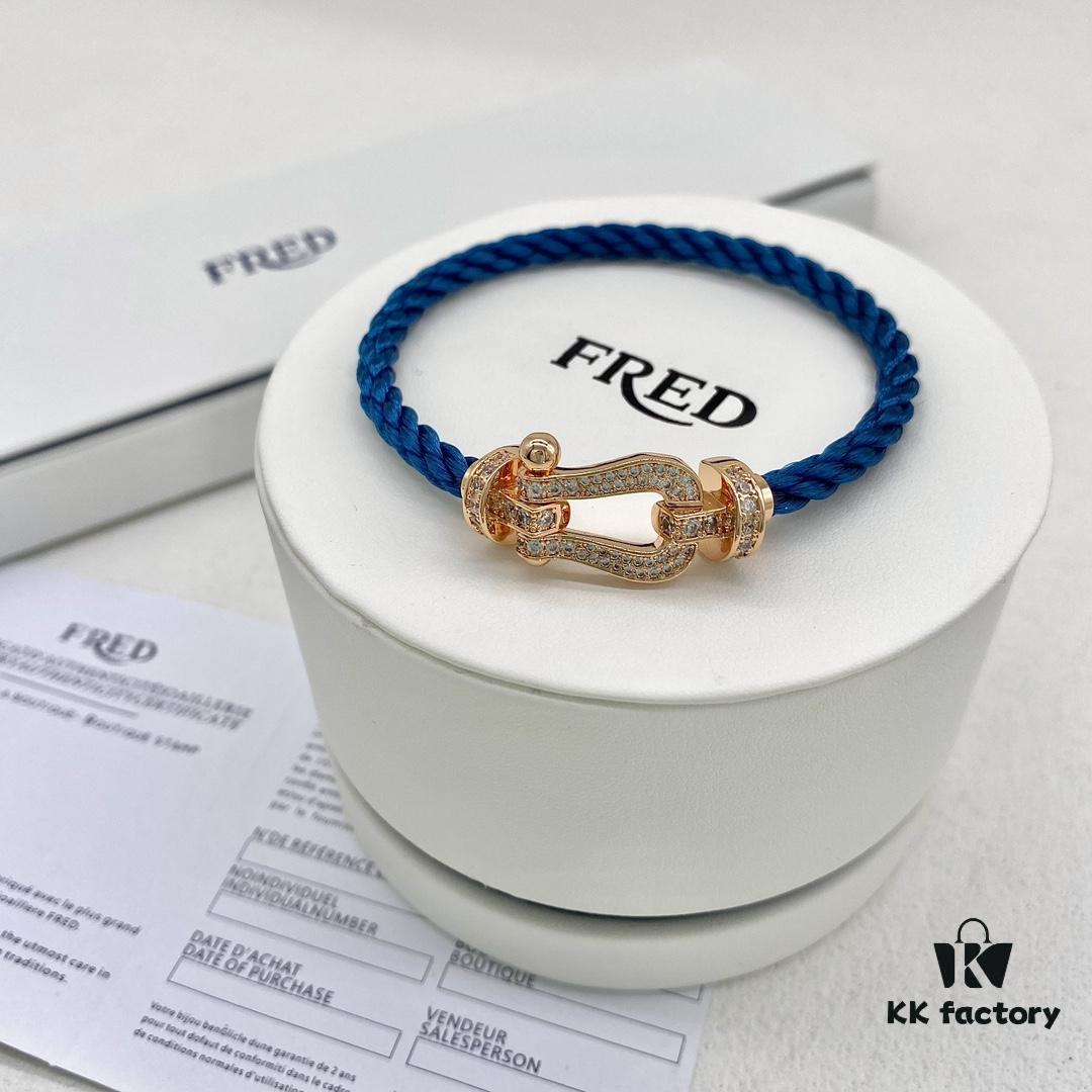 692ff59d99f2d84055c8de5e FRED Force 10 Large Diamond-Paved Bracelet in Coastal Blue