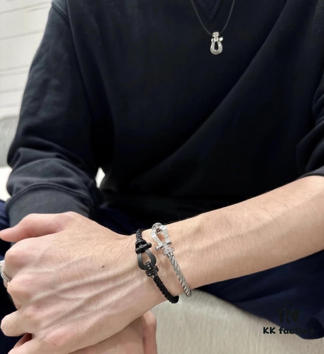 Fred Fred Matte Black Samurai Bracelet
