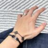 Fred Fred Matte Black Samurai Bracelet