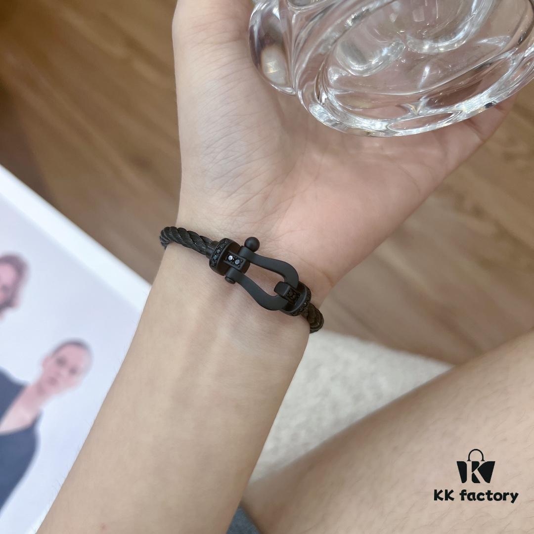 Fred Fred Matte Black Samurai Bracelet