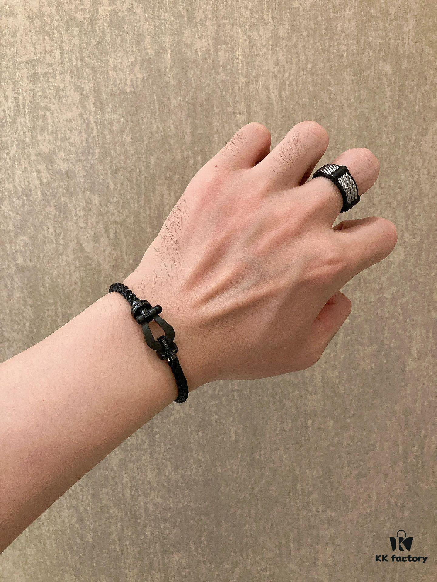 Fred Fred Matte Black Samurai Bracelet