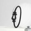 692ff5e399f2d84055c8ded2 New Arrival! Frosted Edition, 1:1 Precision Craftsmanship, Fred Black Warrior Braided Bracelet