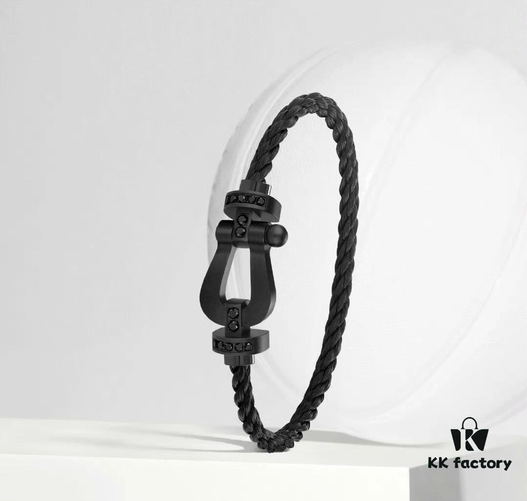 692ff5e399f2d84055c8ded2 New Arrival! Frosted Edition, 1:1 Precision Craftsmanship, Fred Black Warrior Braided Bracelet