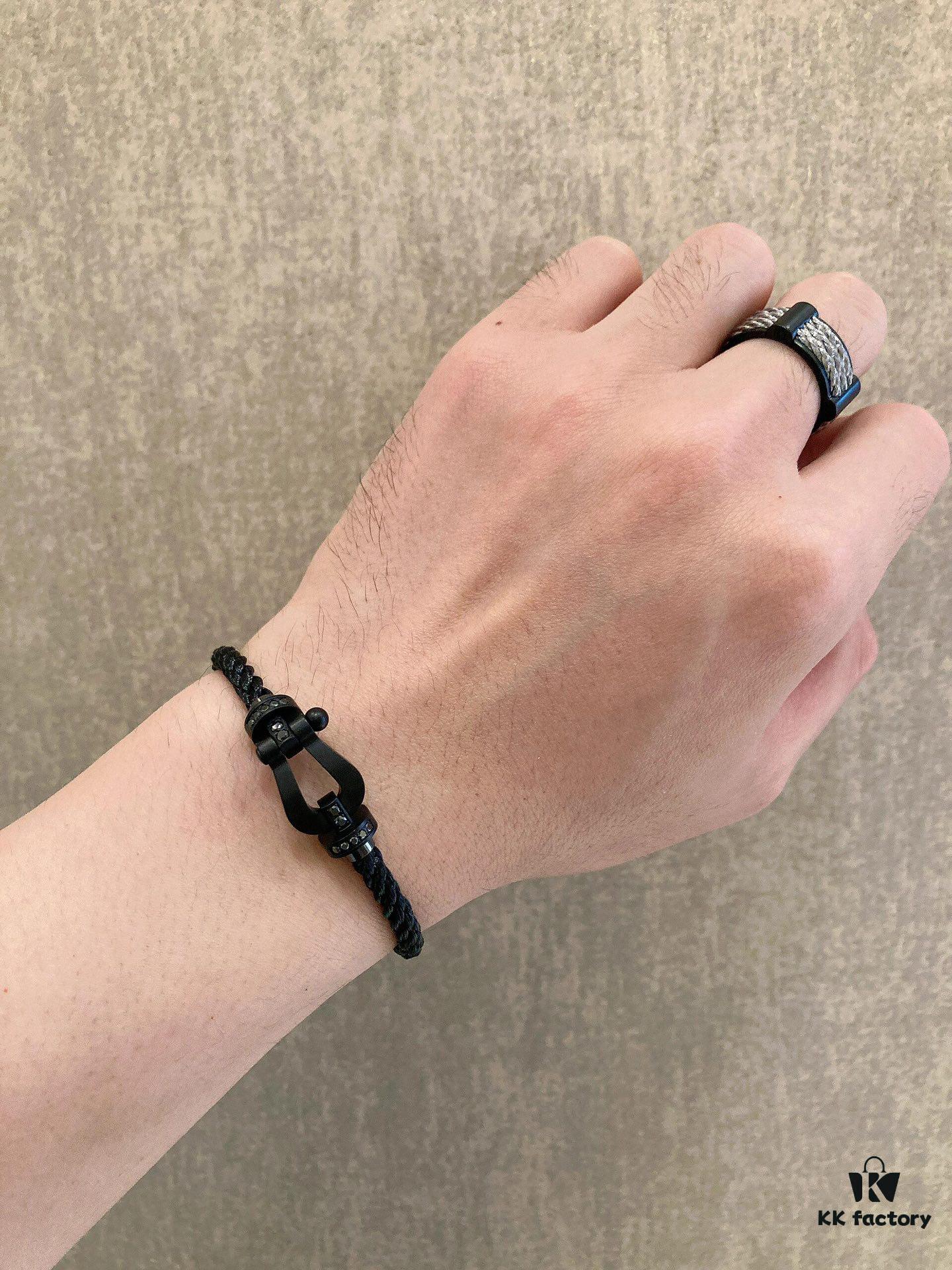 Fred Fred Matte Black Samurai Bracelet