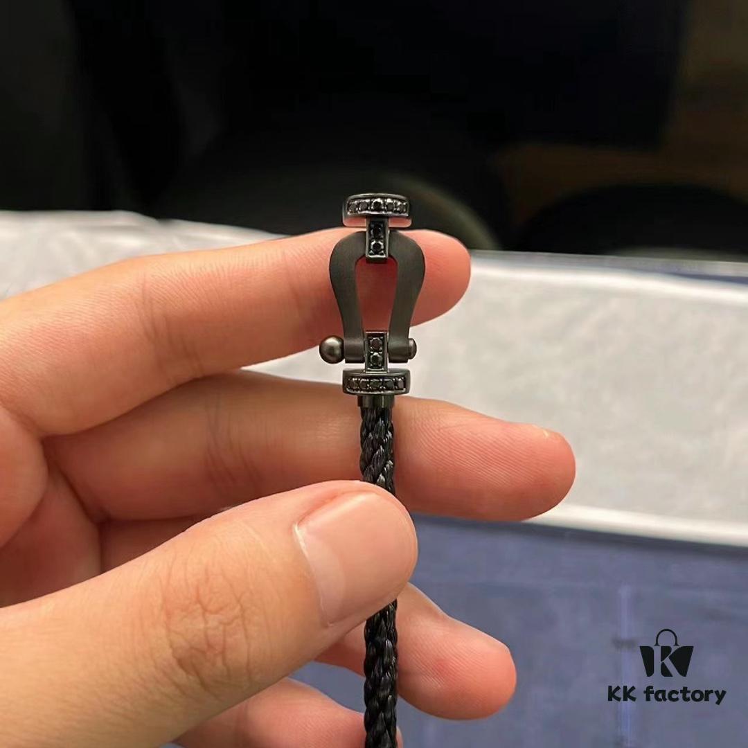 692ff5e799f2d84055c8ded8 New Arrival! Frosted Edition, 1:1 Precision Craftsmanship, Fred Black Warrior Braided Bracelet