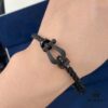 692ff5ea99f2d84055c8dedd Fred Jewelry Black Warrior Matte Black Horseshoe Bracelet