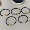 692ff60d99f2d84055c8df04 Fred Small Black Rope Bracelet - High-End Custom Fashion Jewelry, 18K Gold Plated, Precision Micro-Set, Must-Have for Trendsetters
