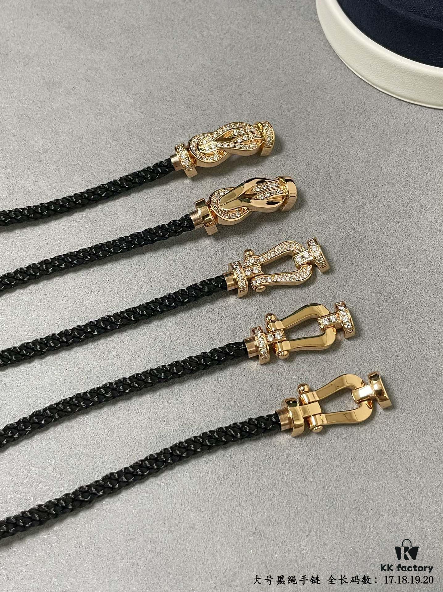 692ff61499f2d84055c8df0b Fred Large Black Cord Bracelet - Luxury Fashion Elegant Design, High-End Customized, Thickened 18K Gold Plated Craftsmanship, Precision Micro-Pave, Must-Have Item for Influencers and Style Enthusiasts