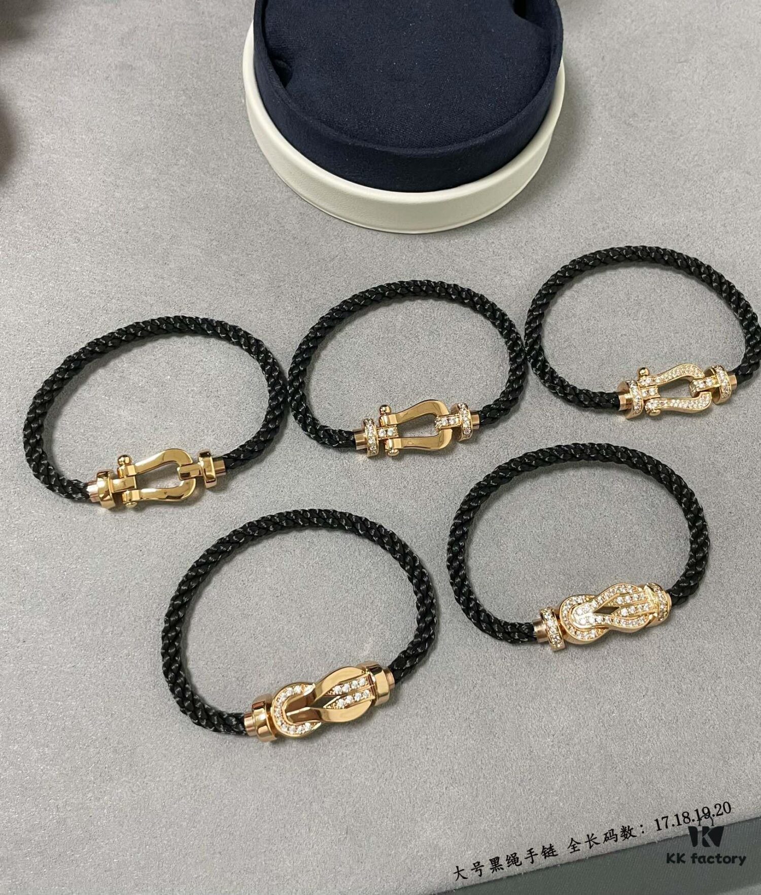 692ff61599f2d84055c8df0d Fred Large Black Cord Bracelet - Luxury Fashion Elegant Design, High-End Customized, Thickened 18K Gold Plated Craftsmanship, Precision Micro-Pave, Must-Have Item for Influencers and Style Enthusiasts