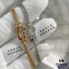 FRED Fred Malley Series Horseshoe Bracelet, Triple Braided Rope Chain