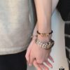 Wearing Illustration ❤ Adjustable Clasp Compatible with Customizable Colored Cords / Chains / Metal Tubes
