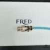 692ff66499f2d84055c8df69 FRED Force 10 Bracelet in Rose Gold, Medium Size, with Black and White Gemstones, Steel Cord Design