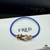 692ff66999f2d84055c8df6f FRED Force 10 Bracelet in Medium Rose Gold with Black and White Gemstones, Steel Cable Design
