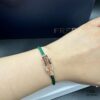 692ff66b99f2d84055c8df72 FRED Force 10 Bracelet in Rose Gold with Black and White Gemstones – Medium Size, Steel Cord Design