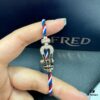 692ff67099f2d84055c8df79 FRED Force 10 Bracelet in Rose Gold, Medium Size with Black and White Gemstones, Steel Cord Design