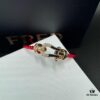 692ff67999f2d84055c8df82 FRED Fred Bracelet, Medium Rose Gold Force 10 with Black and White Gemstones, Steel Cord Bracelet