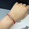 692ff68d99f2d84055c8df9d FRED Force 10 Bracelet in Rose Gold with Ruby, Medium Size, Red Sapphire Model, Steel Cord Design