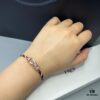 692ff69099f2d84055c8dfa1 FRED Force 10 Bracelet in Rose Gold with Ruby Cabochon, Medium Size, Steel Cable Design