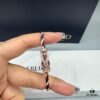 692ff69799f2d84055c8dfa9 FRED Force 10 Bracelet in Rose Gold with Ruby Cabochon, Medium Size, Steel Cable Design