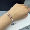 692ff69899f2d84055c8dfac FRED Force 10 Bracelet in Rose Gold with Ruby, Medium Size, Stainless Steel Cord