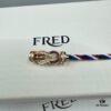 692ff6a999f2d84055c8dfc0 FRED Force 10 Bracelet in Rose Gold, Medium Size with Ruby Cabochon and Steel Cable
