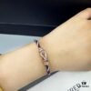 692ff6ab99f2d84055c8dfc2 FRED Force 10 Bracelet in Rose Gold, Medium Size with Ruby Cabochon and Steel Cable