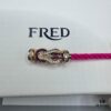 692ff6ba99f2d84055c8dfd7 FRED Force 10 Bracelet in Rose Gold with Ruby, Medium Size, Red Sapphire Model, Steel Cord Version