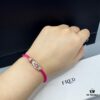 692ff6ba99f2d84055c8dfd9 FRED Force 10 Bracelet in Rose Gold with Ruby, Medium Size, Red Sapphire Model, Steel Cord Version