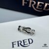 692ff6bc99f2d84055c8dfdb FRED Force 10 Bracelet in Platinum Medium Size with Panda Motif, Black and White Design, Steel Clasp and Black Cord