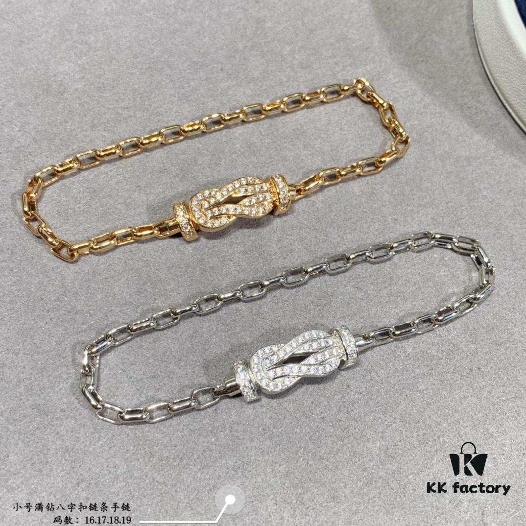 692ff6f699f2d84055c8e01d New Arrival ❤️ Fred-inspired Small Full Diamond Infinity Knot Chain Bracelet – Luxury, Stylish, Exquisite, High-end Custom Design with Thickened 18K Gold Plated Finish and Precision Micro-Set Craftsmanship, a Must-have for Fashion Influencers and Trendsetters