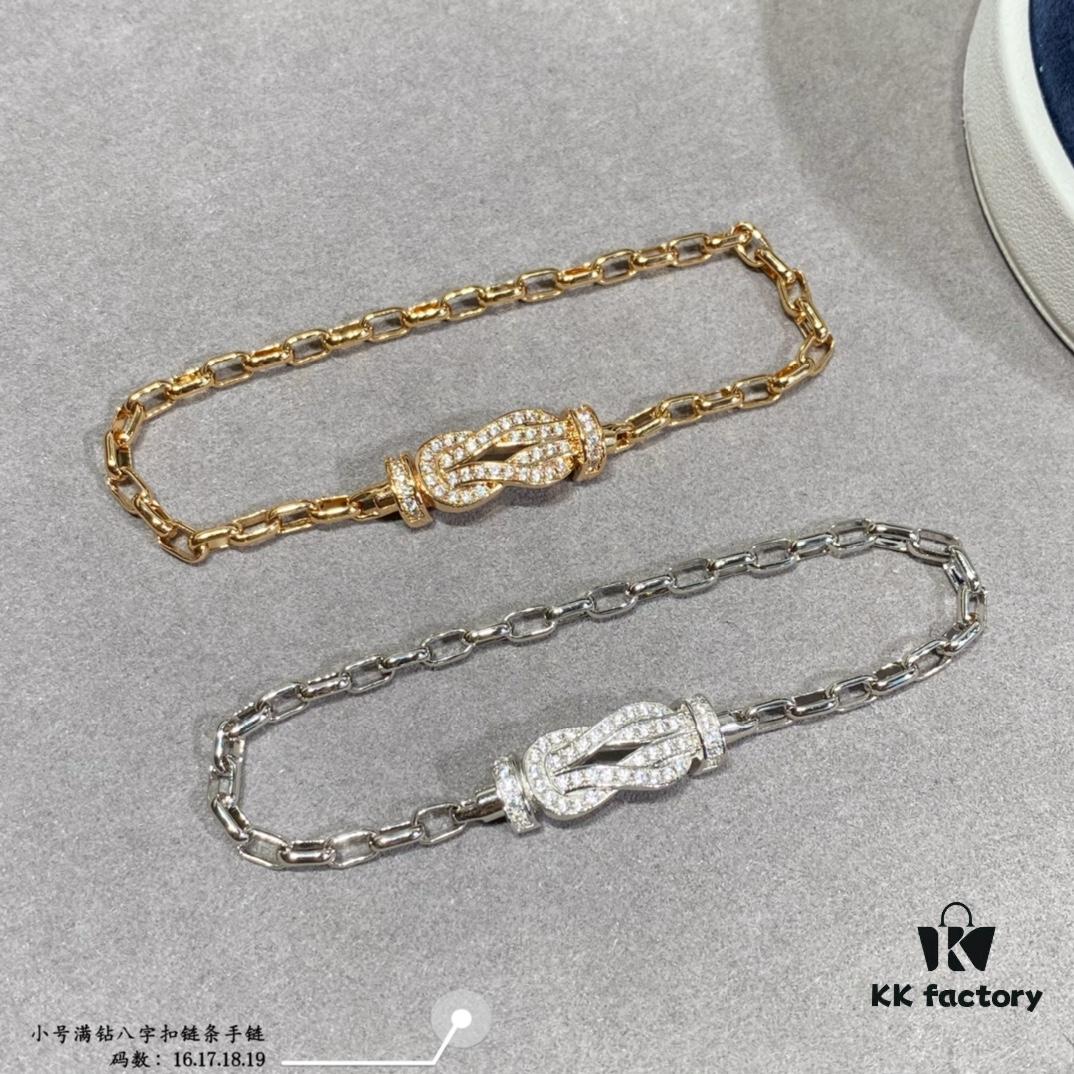 692ff6fa99f2d84055c8e021 New Arrival ❤️ Fred-inspired Small Full Diamond Infinity Knot Chain Bracelet – Luxury, Stylish, Exquisite, High-end Custom Design with Thickened 18K Gold Plated Finish and Precision Micro-Set Craftsmanship, a Must-have for Fashion Influencers and Trendsetters