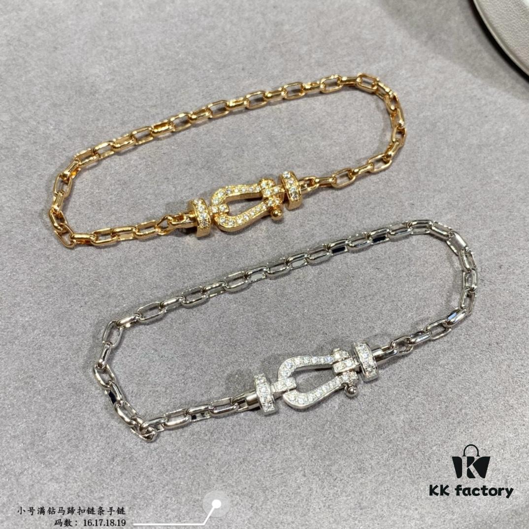 692ff70499f2d84055c8e02b New Arrival Fred-inspired Small Full Diamond Horseshoe Charm Chain Bracelet – Luxury Fashion Elegant High-end Custom Design, Thickened 18K Gold Plated, Precision Micro-Inlay, Must-have for Trendsetters and Influencers