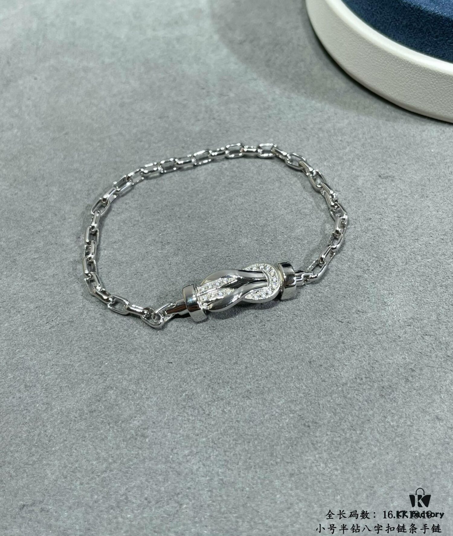 692ff70a99f2d84055c8e031 New Arrival! FRED-inspired Small Half-Diamond Figure-8 Knot Chain Bracelet – Luxury Fashion, Exquisite Craftsmanship
