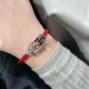 Black and White Combo, Large Horse Hoof Clasp for Hand Reference